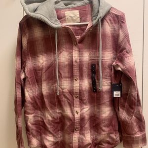 LUCKY BRAND Hooded Flannel